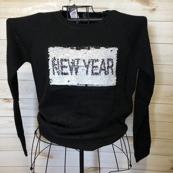 NWT Rue21 2-way sequin Christmas/New Year sweater - Picture 2 of 5